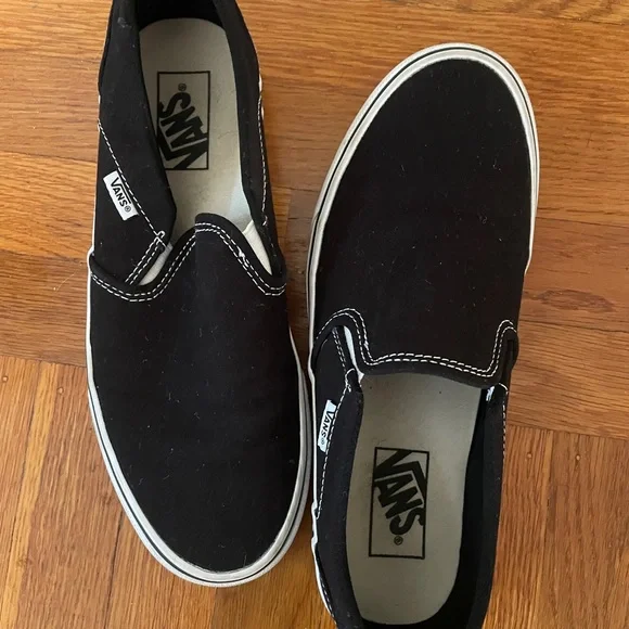Vans Black Slip-On Sneakers - Picture 2 of 5